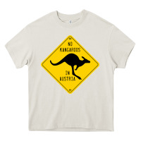 Cream no kangaroos in austria Heavy Core Tee - artisFamous