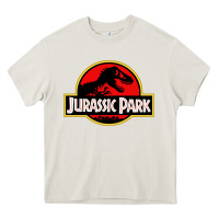 Jurassicc Park Cartoon Heavy Core Tee | Teevron
