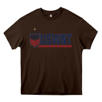 Chocolate Brown uswnt classic Heavy Core Tee - artisFamous
