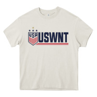 Cream uswnt classic Heavy Core Tee - artisFamous