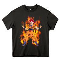 Asphalt goku super sayan Heavy Core Tee - artisFamous