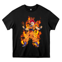 Black goku super sayan Heavy Core Tee - artisFamous