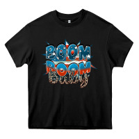 Black Boom boom baby Heavy Core Tee - FaDigitalArtStudio