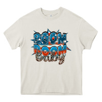 Cream Boom boom baby Heavy Core Tee - FaDigitalArtStudio