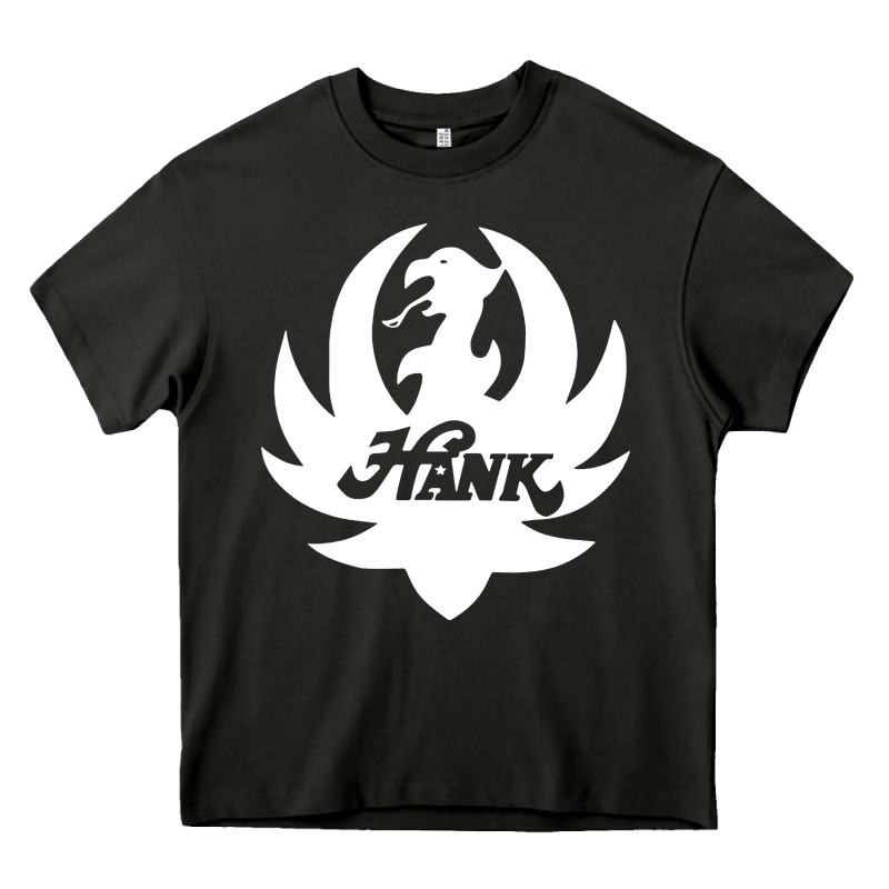 White And Black Hank Art Heavy Core Tee by artisFamous | Teevron