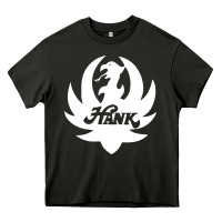 Asphalt white and black hank art Heavy Core Tee - artisFamous