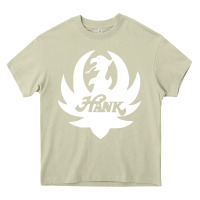 Mossy white and black hank art Heavy Core Tee - artisFamous