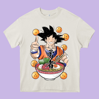 Saiyan Ramen Heavy Core Tee Designed By Artisfamous