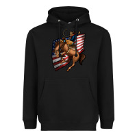 Black American Cowboy Heavyweight Hoodie - Jasminsmagicworld