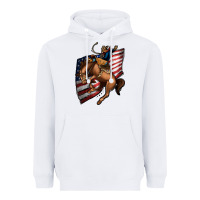 White American Cowboy Heavyweight Hoodie - Jasminsmagicworld