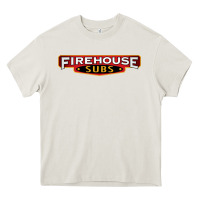 Cream firehouse subs Heavy Core Tee - artisFamous
