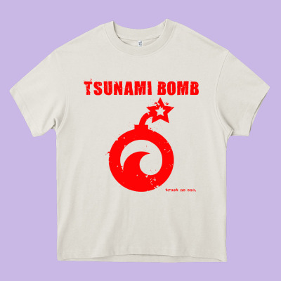 Tsunami Bomb Trust No One Heavy Core Tee Designed By Artisfamous
