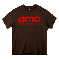 Chocolate Brown cinema amc theaters merch Heavy Core Tee - artisFamous