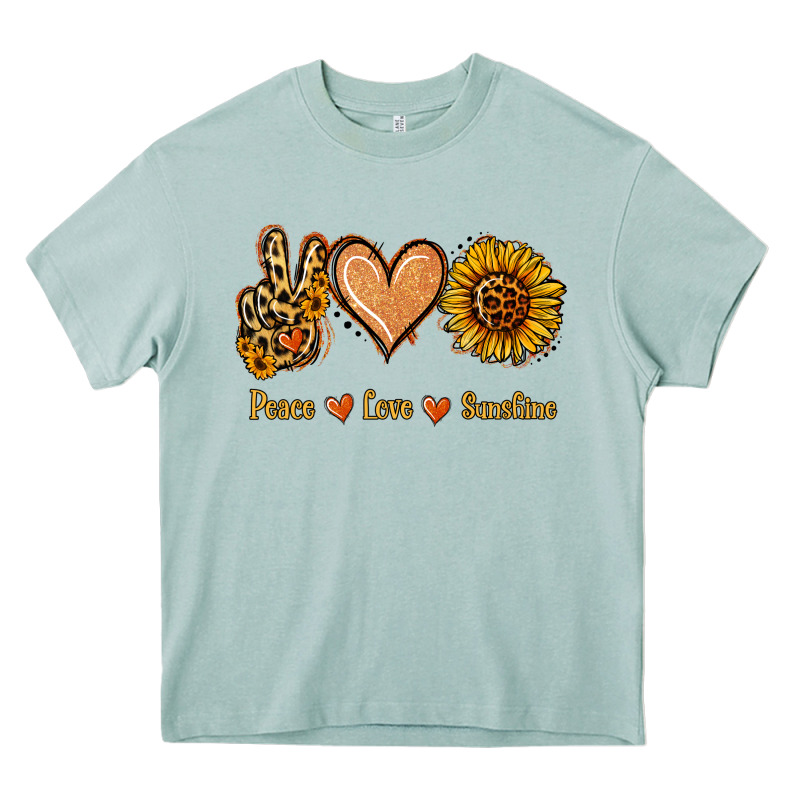 Peace Love Sunshine Heavy Core Tee by Jasminsmagicworld | Teevron