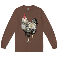 Chestnut wyandotte rooster Long Sleeve Tee - LillyAllenDesigns