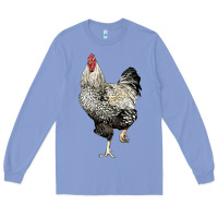 Colony Blue wyandotte rooster Long Sleeve Tee - LillyAllenDesigns