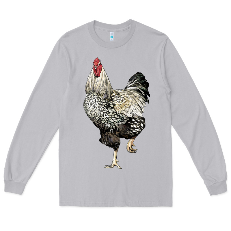 Wyandotte Rooster Long Sleeve Tee by LillyAllenDesigns | Teevron