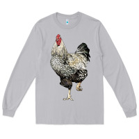 Moon Dust wyandotte rooster Long Sleeve Tee - LillyAllenDesigns