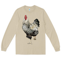 Mushroom wyandotte rooster Long Sleeve Tee - LillyAllenDesigns