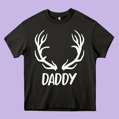 Daddy Deer Heavy Core Tee Designed By Artisfamous
