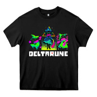 Black Deltarune Heavy Core Tee - artisFamous
