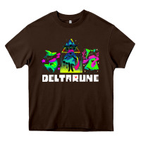 Chocolate Brown Deltarune Heavy Core Tee - artisFamous