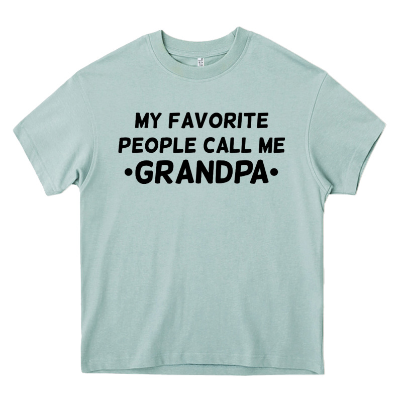 My Favorite People Call Me Grandpa Black Heavy Core Tee by artisFamous | Teevron