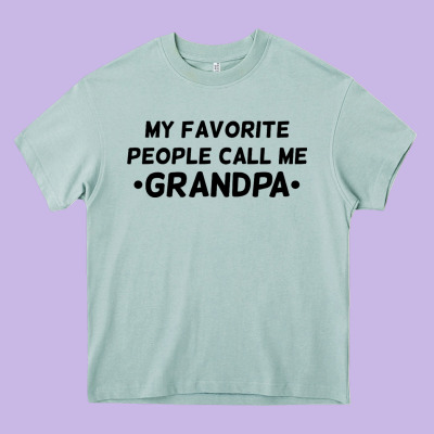My Favorite People Call Me Grandpa Black Heavy Core Tee Designed By Artisfamous