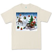 Bone christmas santa deer and presents Premium Tee - BundleAndBundleShop