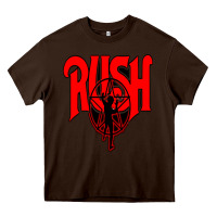 Chocolate Brown rush Heavy Core Tee - artisFamous