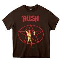Chocolate Brown rush Heavy Core Tee - artisFamous