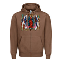 Chestnut lady of guadalupe th of july Zipper Hoodie - Jasminsmagicworld