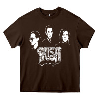Chocolate Brown rush Heavy Core Tee - artisFamous