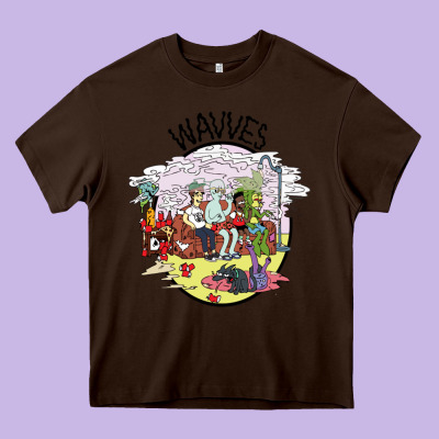 Wavves Heavy Core Tee Designed By Artisfamous
