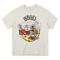 Cream wavves Heavy Core Tee - artisFamous