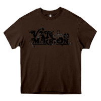 Chocolate Brown Van Morrison Music Heavy Core Tee - artisFamous