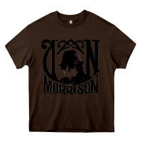 Chocolate Brown Van Morrison Music Heavy Core Tee - artisFamous
