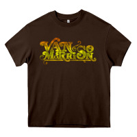 Chocolate Brown Van Morrison Music Heavy Core Tee - artisFamous