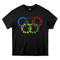 Black winter olympics Heavy Core Tee - artisFamous