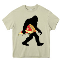 Mossy bigfoot carrying pizza Heavy Core Tee - artisFamous