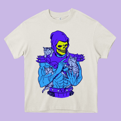 Skeletor's Cat Premium Scoop Csic Las Heavy Core Tee Designed By Artisfamous