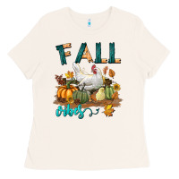 Bone Fall Vibes Chicken Ladies Tee - LillyAllenDesigns