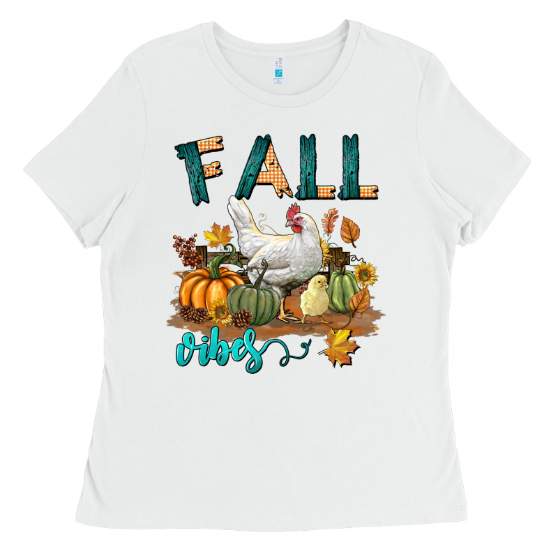 Fall Vibes Chicken Ladies Tee by LillyAllenDesigns | Teevron