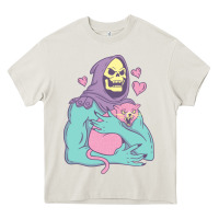 Cream skeletor's cat premium scoop classic Heavy Core Tee - artisFamous