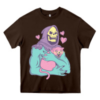 Chocolate Brown skeletor's cat premium scoop classic Heavy Core Tee - artisFamous