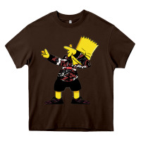 Chocolate Brown dabbing bart Heavy Core Tee - artisFamous