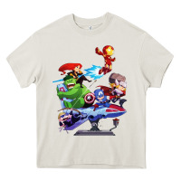 Cream superheroes Heavy Core Tee - artisFamous