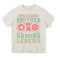 Cream SON BROTHER GAMING LEGEND Heavy Core Tee - artisFamous