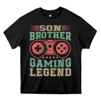 Black SON BROTHER GAMING LEGEND Heavy Core Tee - artisFamous