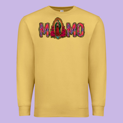 Lady Of Guadalupe Momo Premium Sweatshirt Designed By Jasminsmagicworld